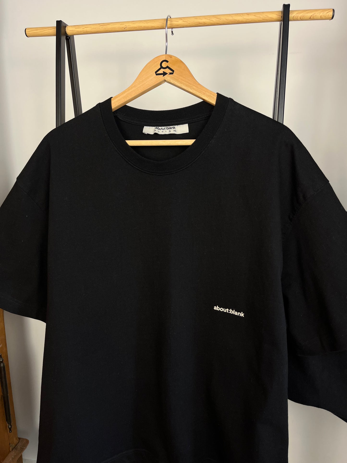 About:Blank Black T-Shirt - XL