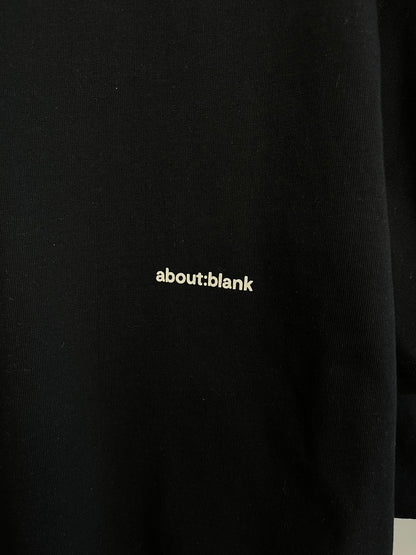 About:Blank Black T-Shirt - XL