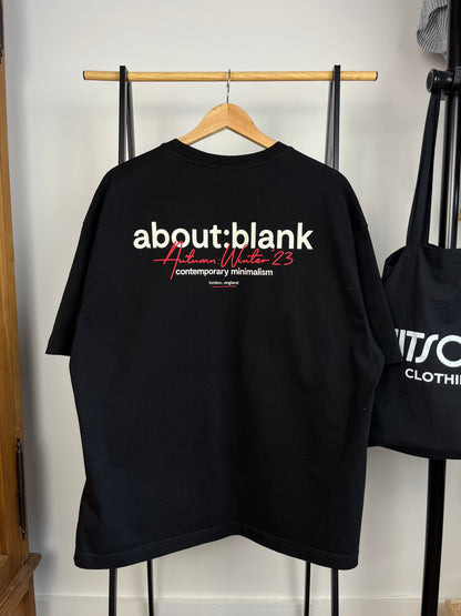 About:Blank Black T-Shirt - XL