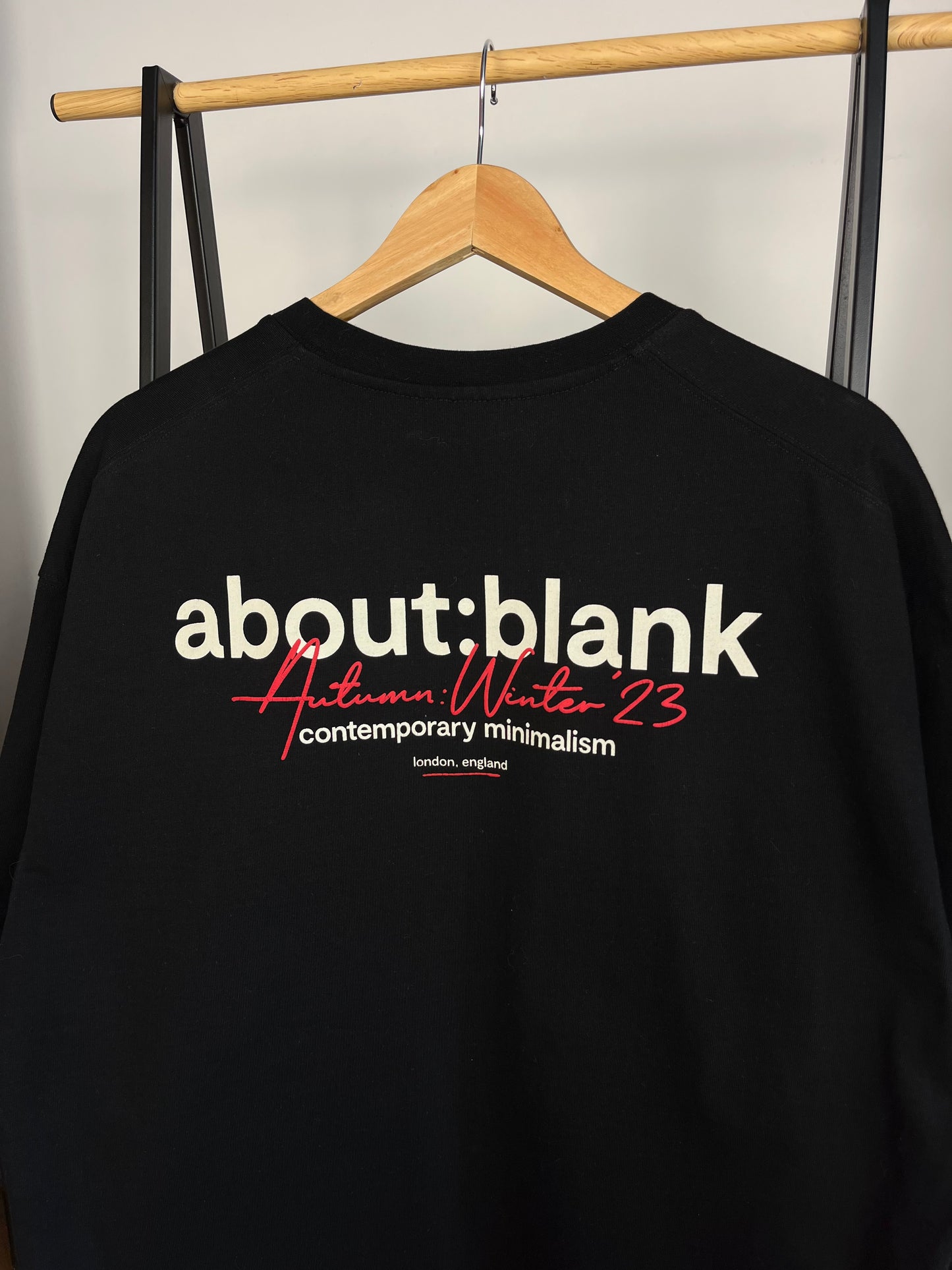 About:Blank Black T-Shirt - XL