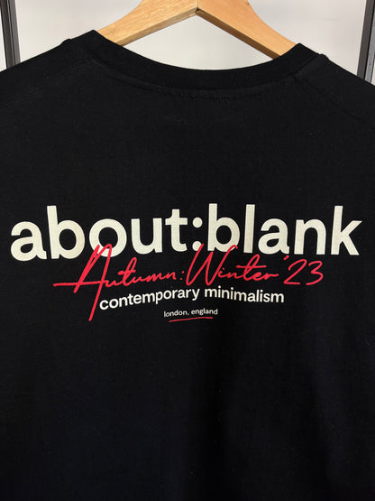 About:Blank Black T-Shirt - XL