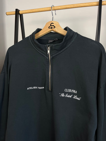 Club 1984 Navy/Dark Grey 1/4 Zip - Large