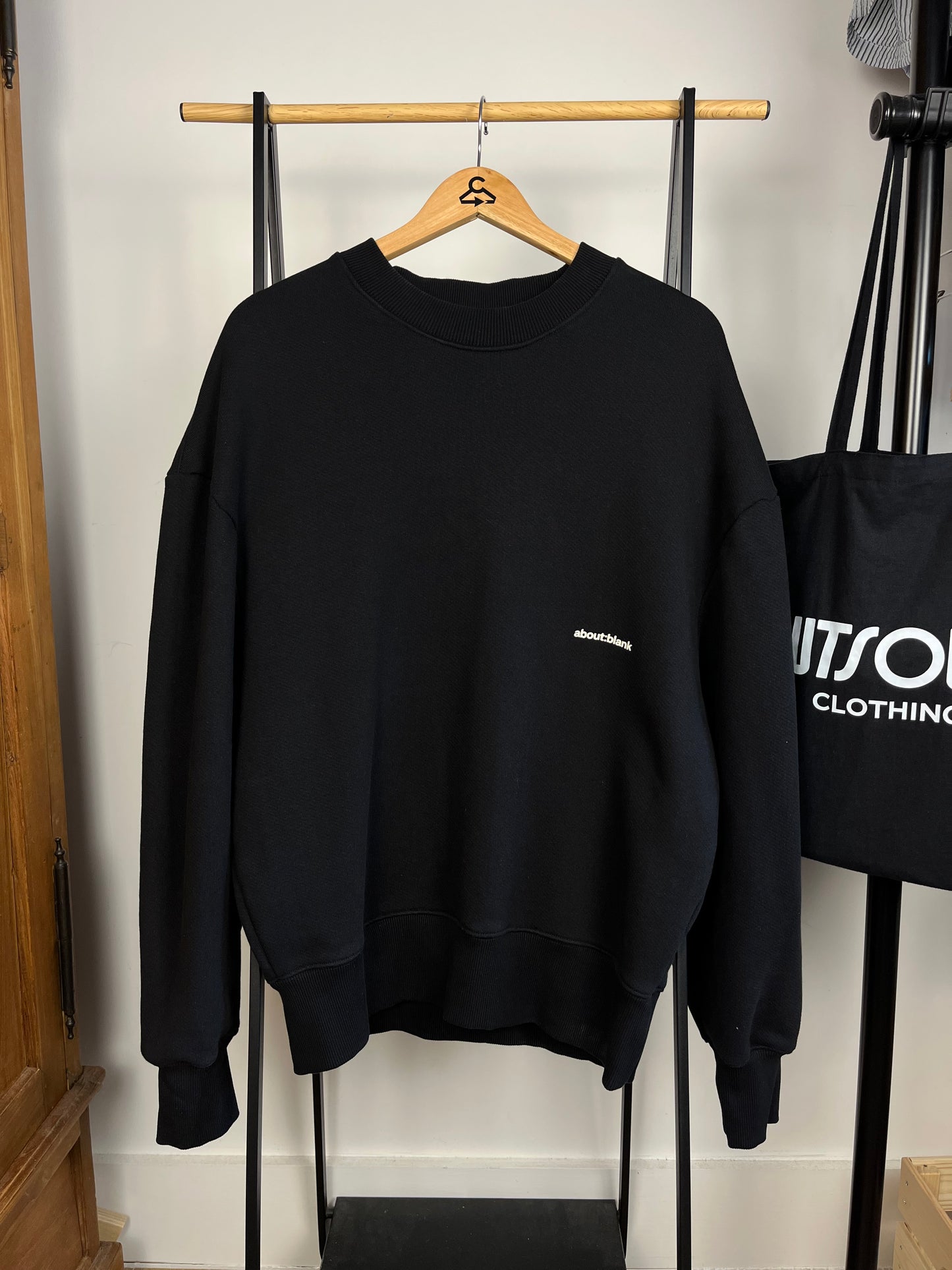 About:Blank Black Sweatshirt - Medium