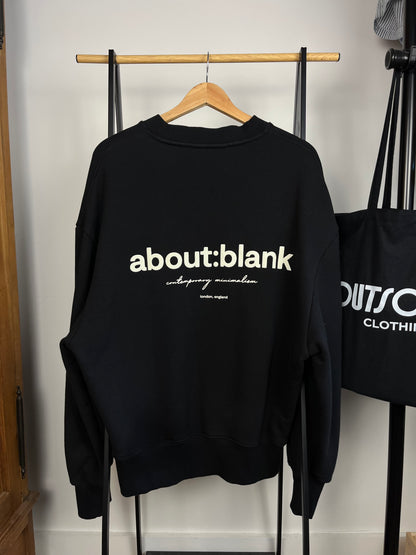 About:Blank Black Sweatshirt - Medium