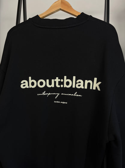 About:Blank Black Sweatshirt - Medium