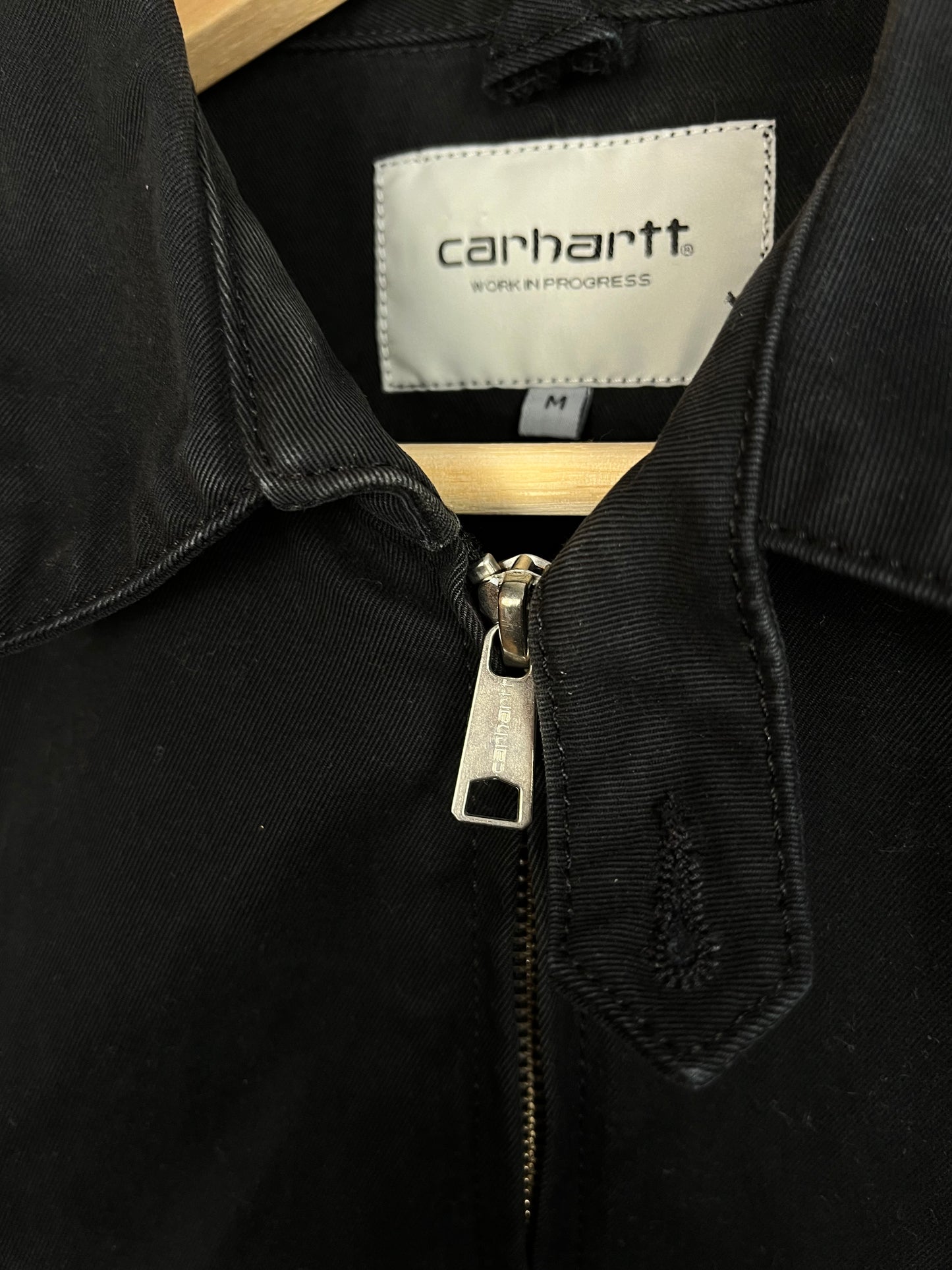 Carhartt Washed Black Jacket - Medium