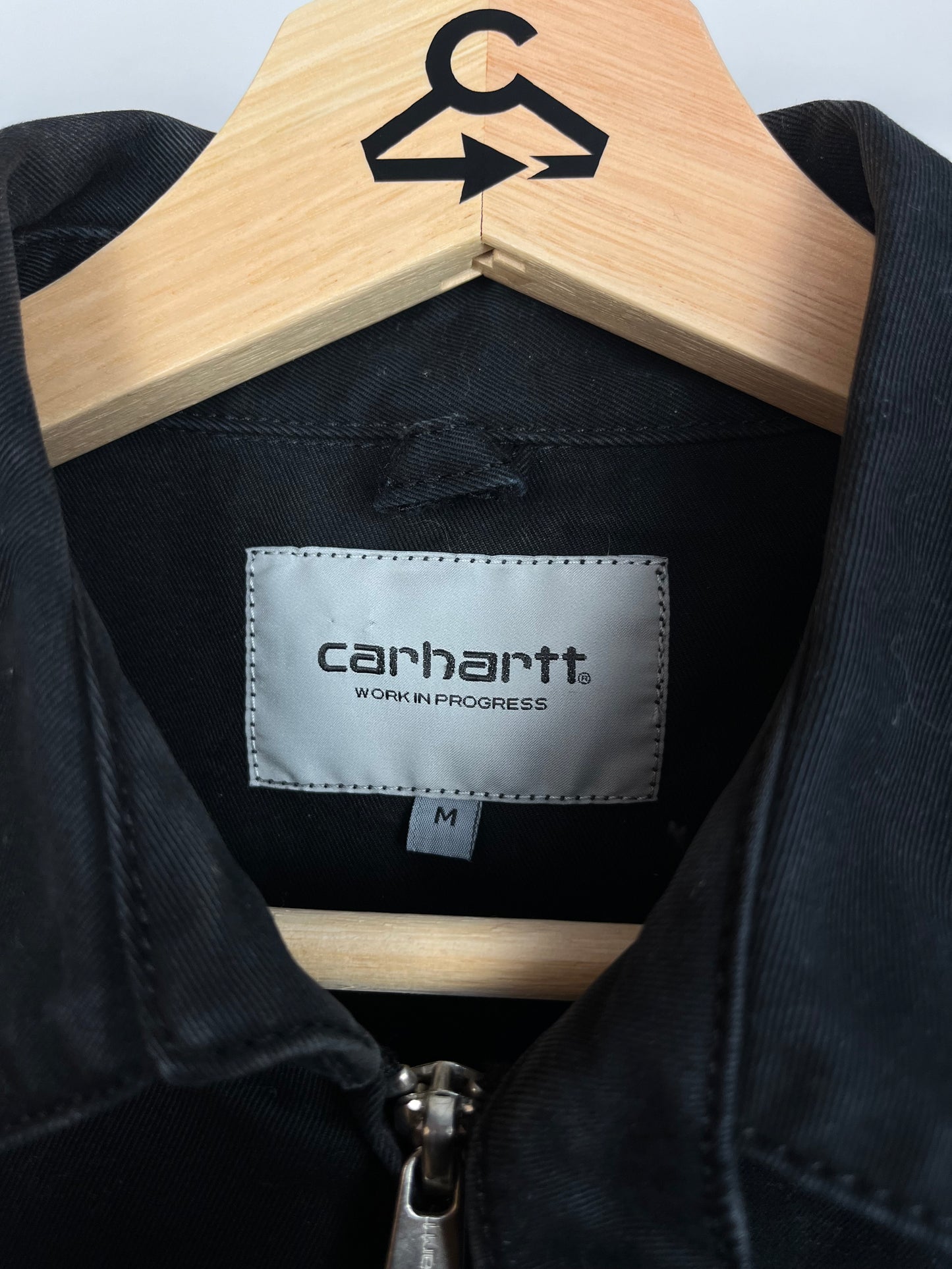 Carhartt Washed Black Jacket - Medium