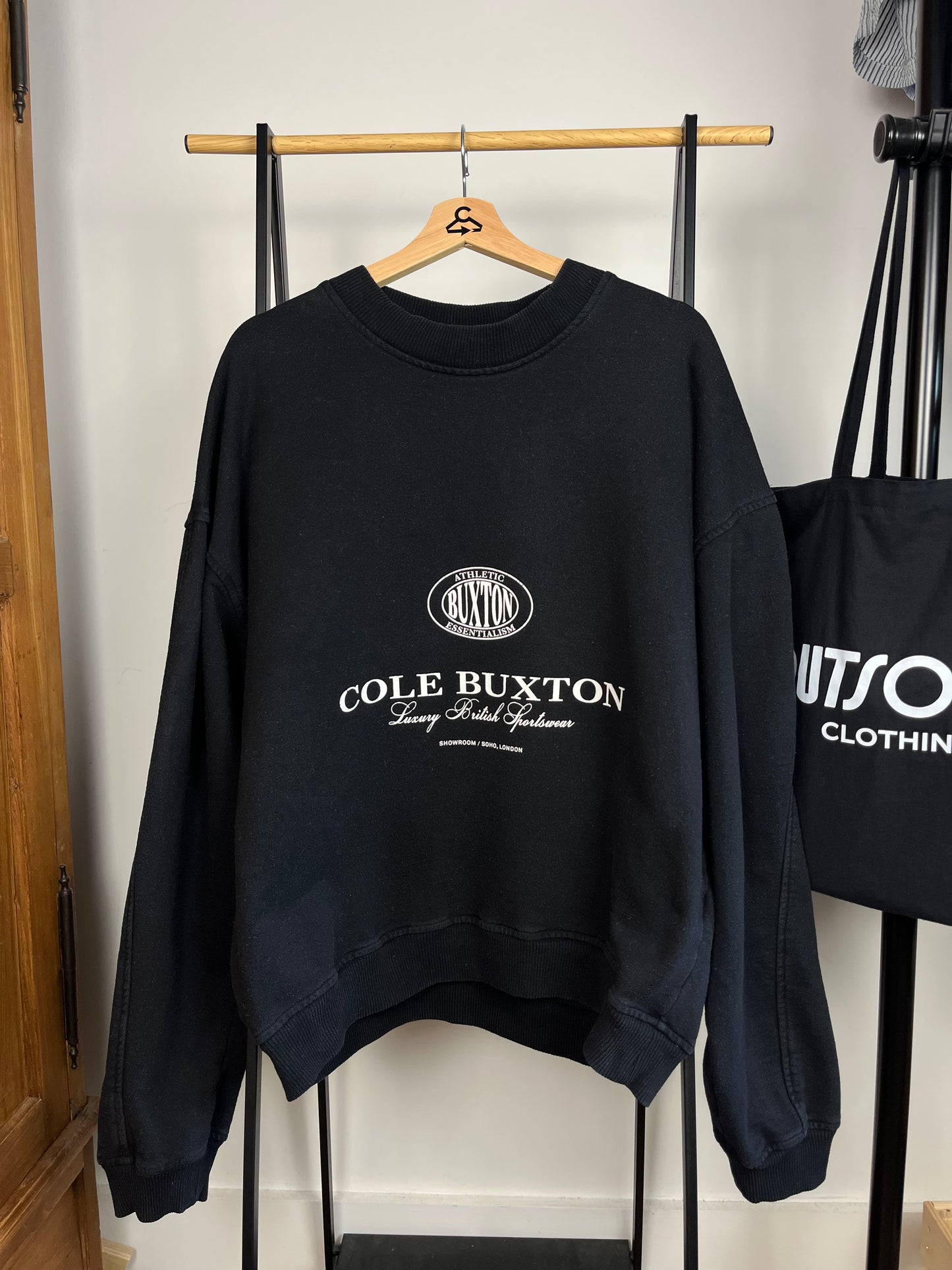 Cole Buxton Black Sweatshirt - Large
