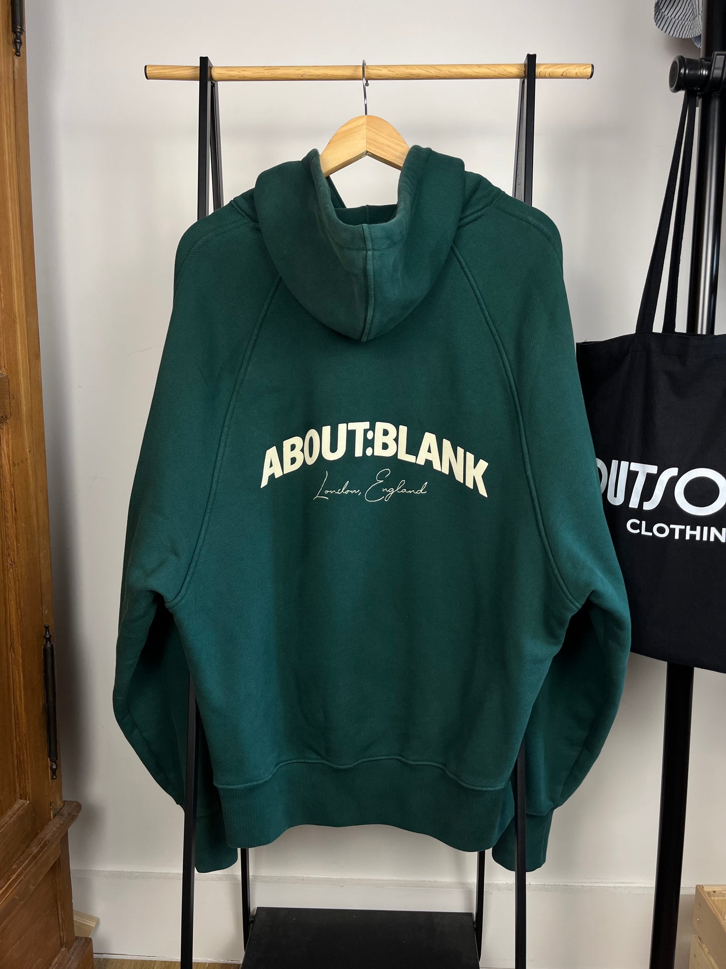 About:Blank Green Hoodie - Large