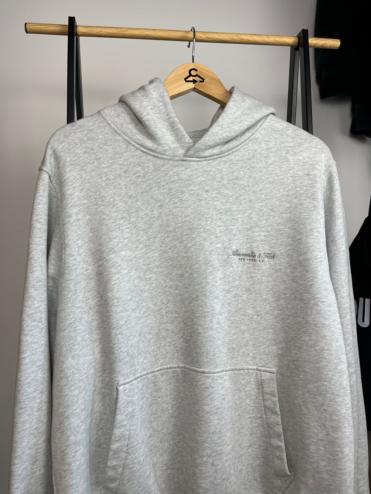 Abercrombie Grey Hoodie - Large