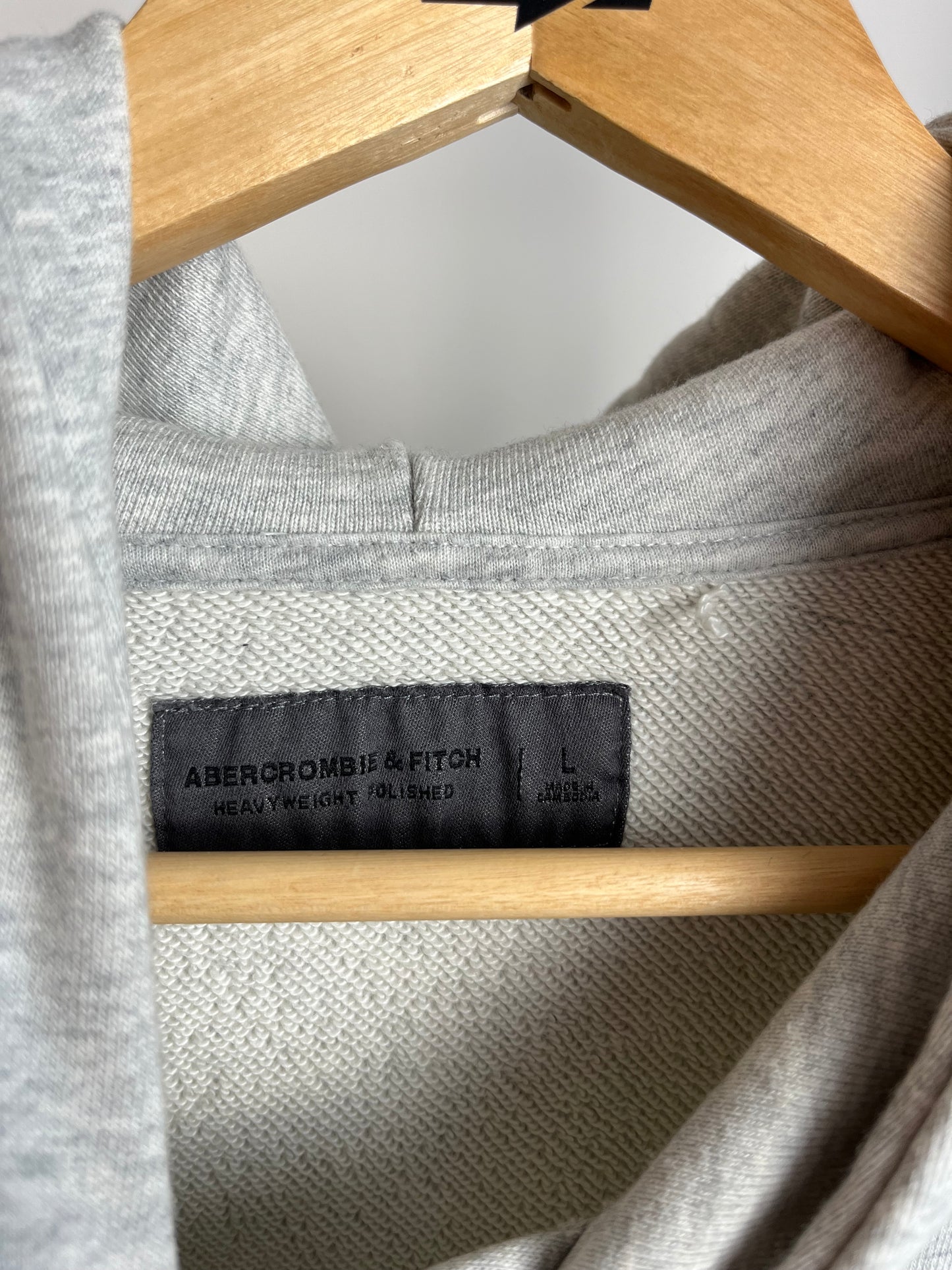 Abercrombie Grey Hoodie - Large