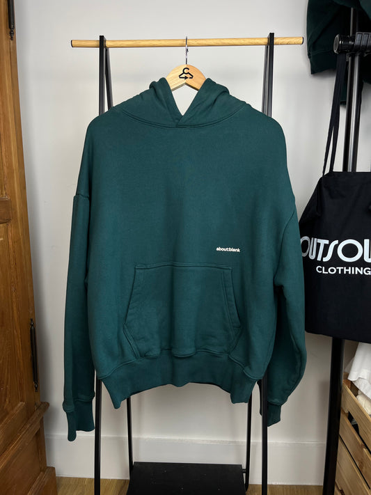 About:Blank Green Heavyweight Hoodie - Medium