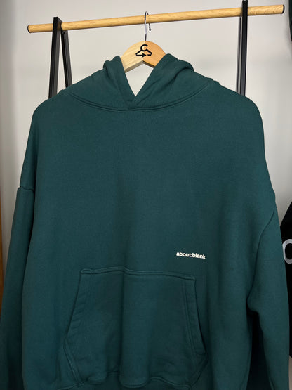 About:Blank Green Heavyweight Hoodie - Medium