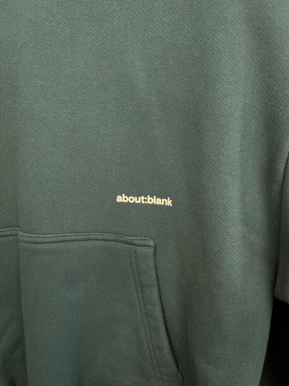 About:Blank Green Heavyweight Hoodie - Medium