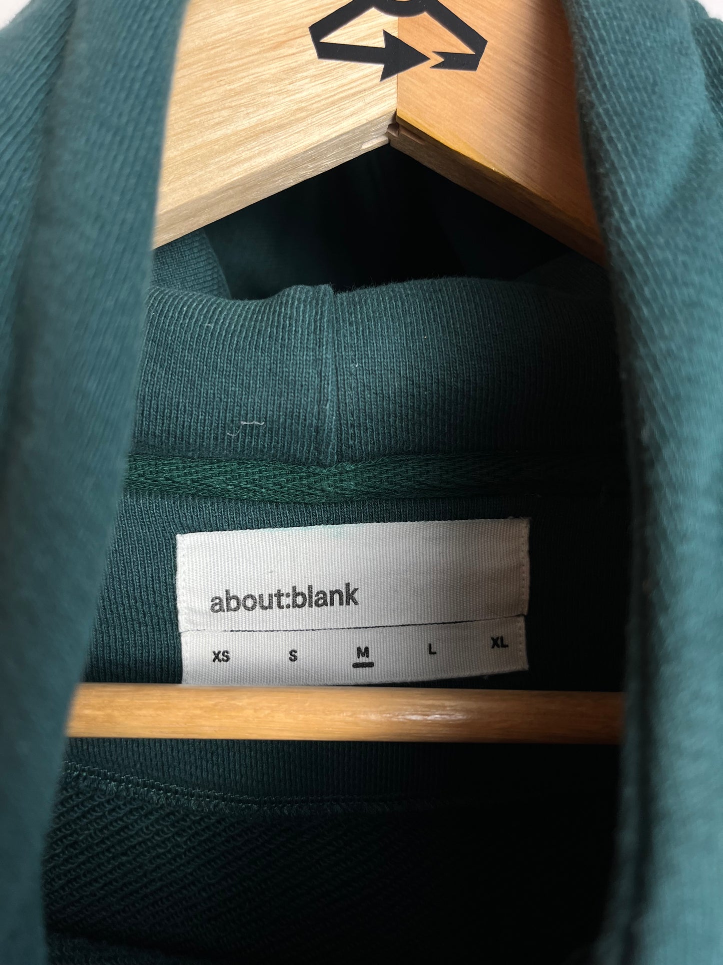About:Blank Green Heavyweight Hoodie - Medium