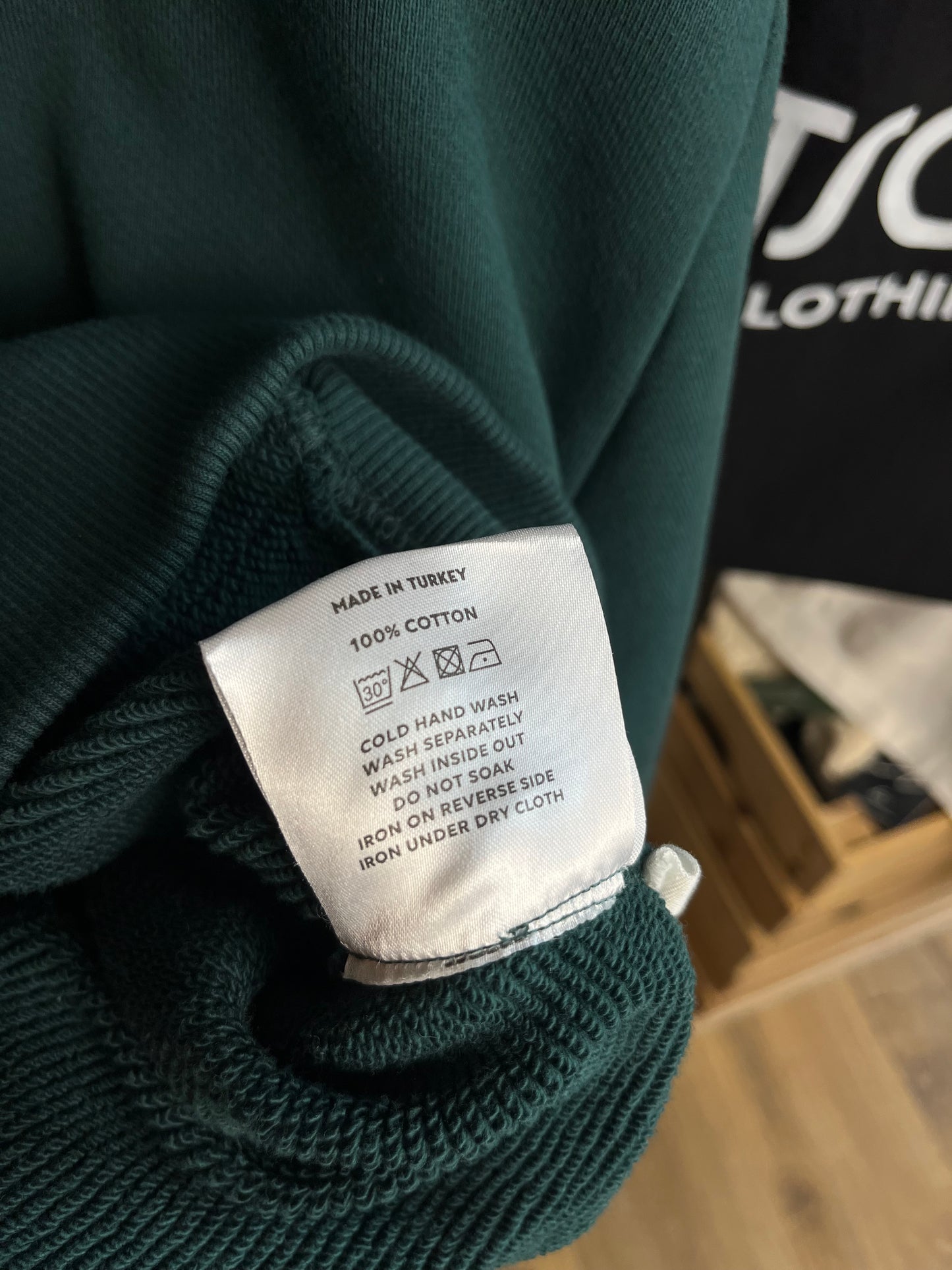 About:Blank Green Heavyweight Hoodie - Medium