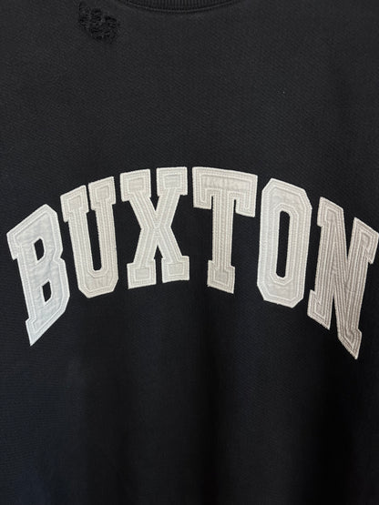 Cole Buxton Washed Navy Distressed Sweatshirt - Medium