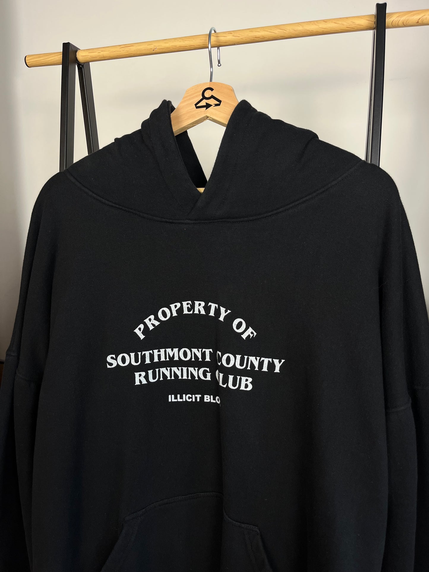 Illicit Bloc Black Hoodie - Medium