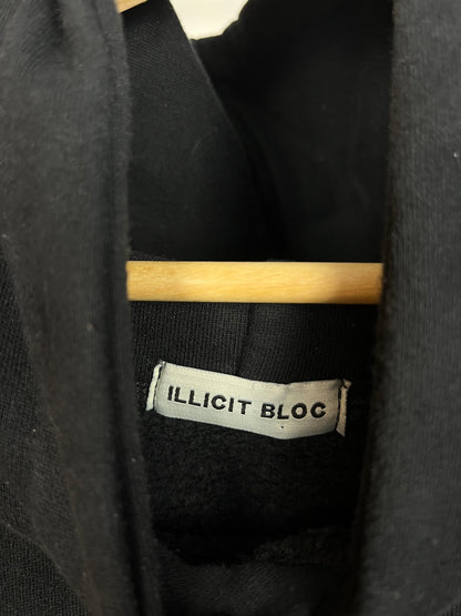 Illicit Bloc Black Hoodie - Medium