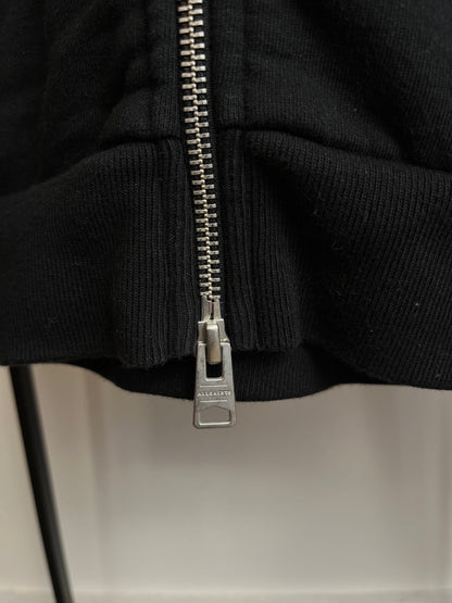 All Saints Black Zip Up Hoodie - Medium