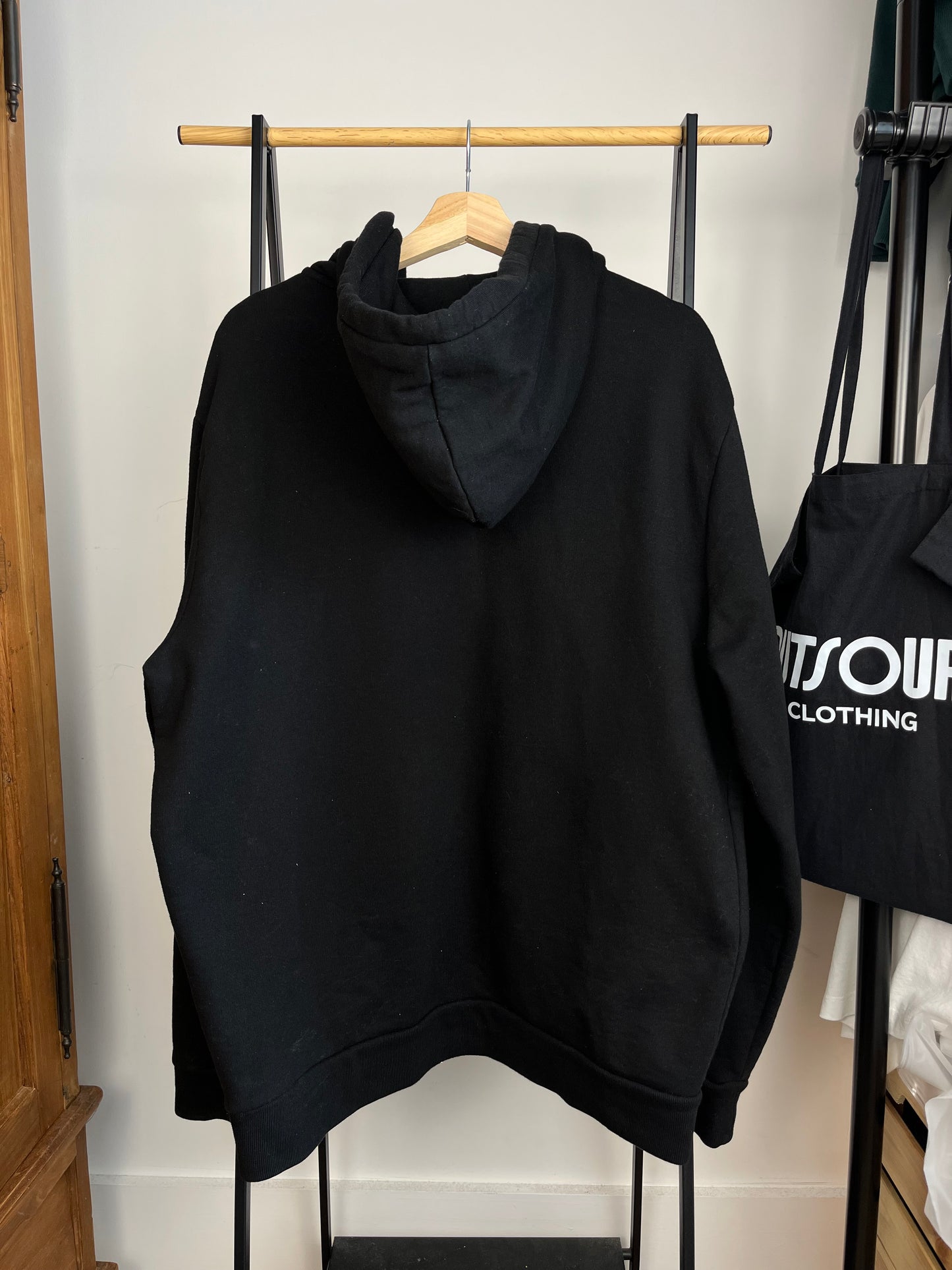 All Saints Black Zip Up Hoodie - Medium