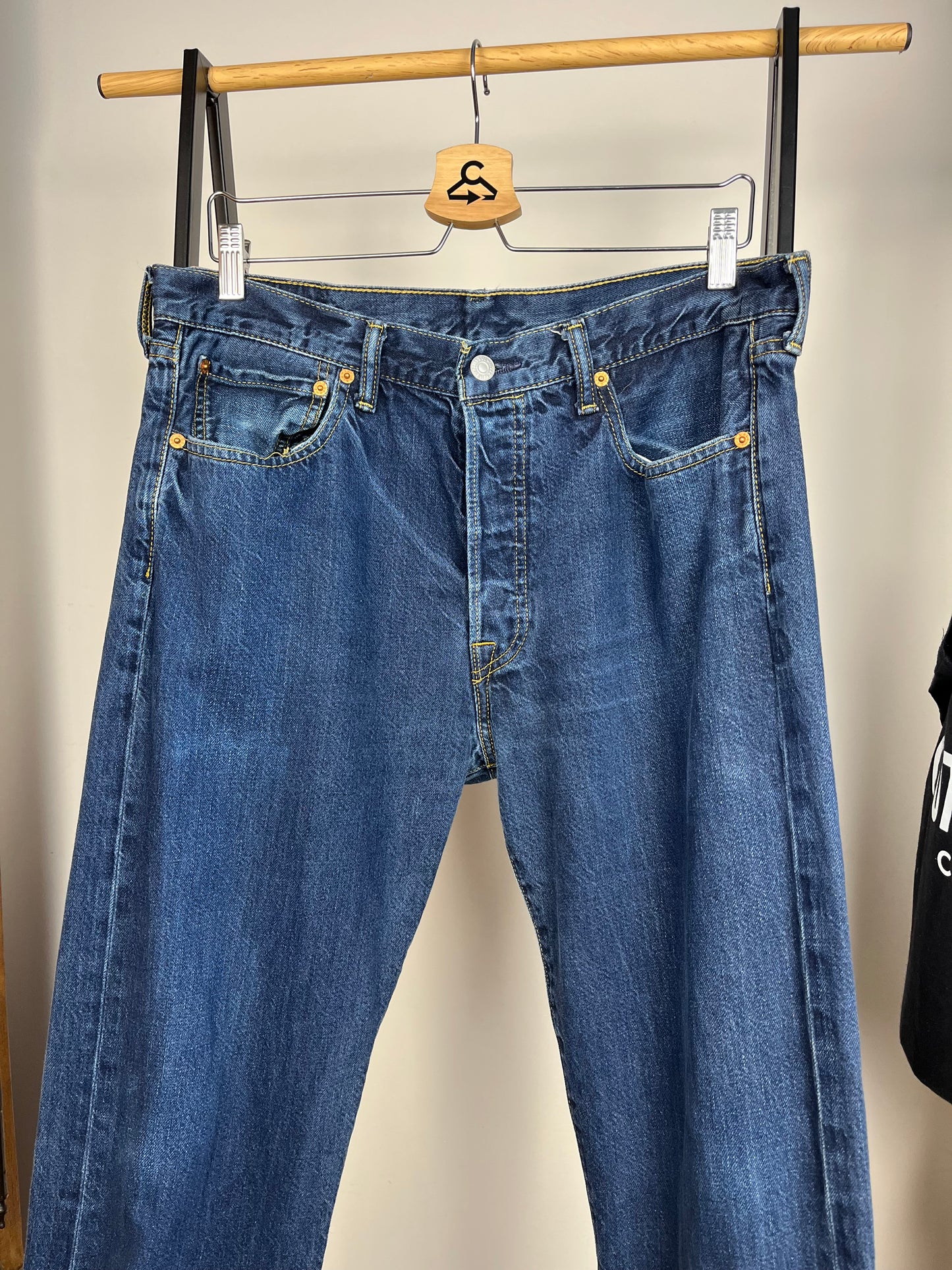 Levis 501 Blue Jeans W34 L32