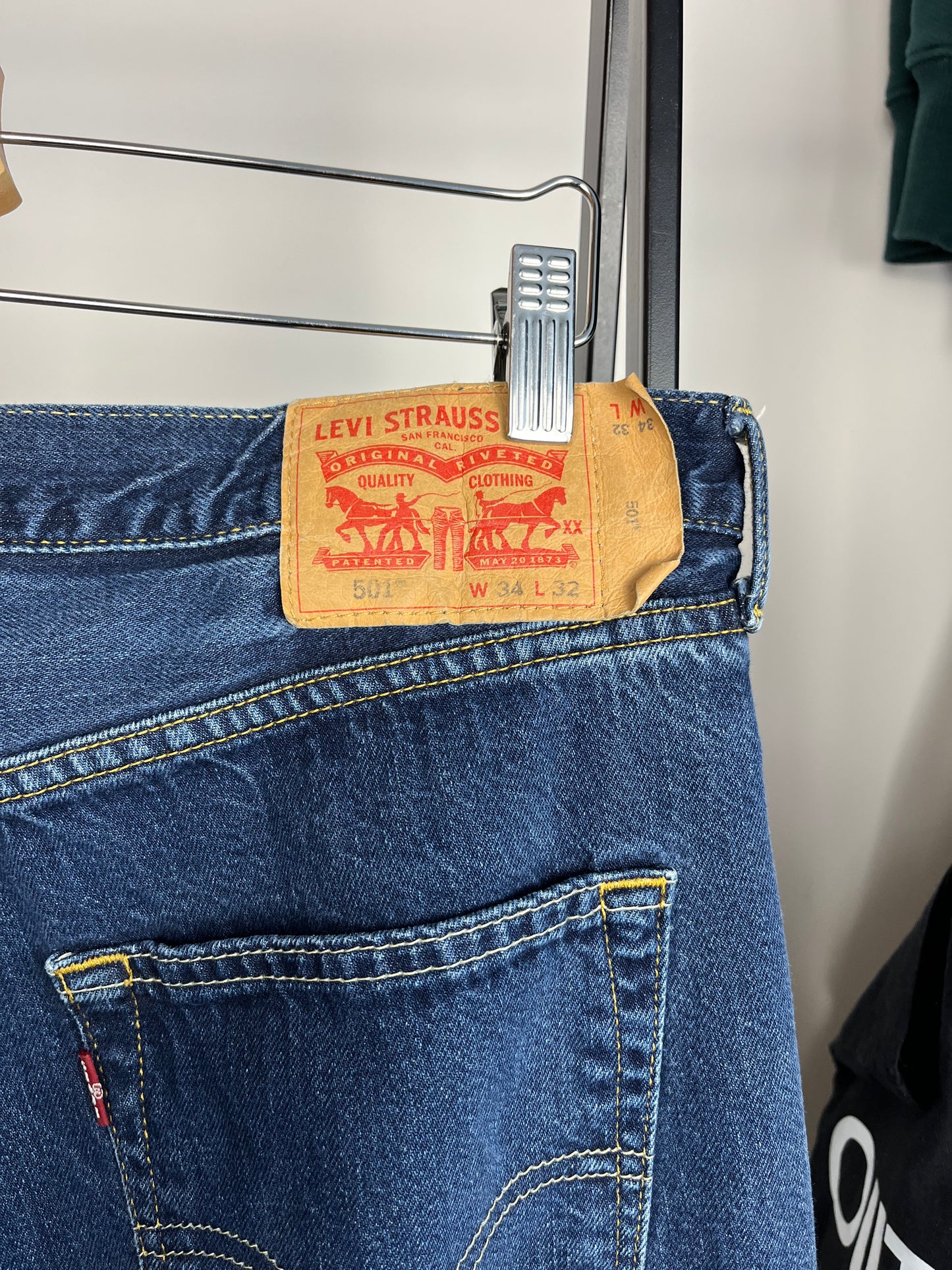 Levis 501 Blue Jeans W34 L32