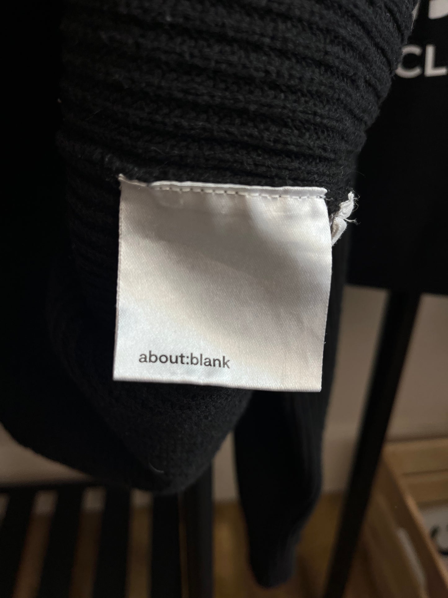 About:Blank Black Knit - XL