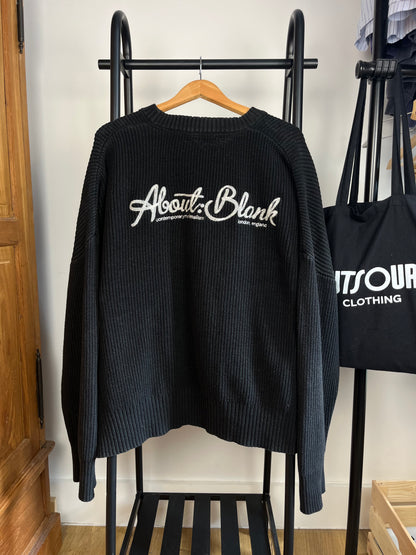 About:Blank Black Knit - XL
