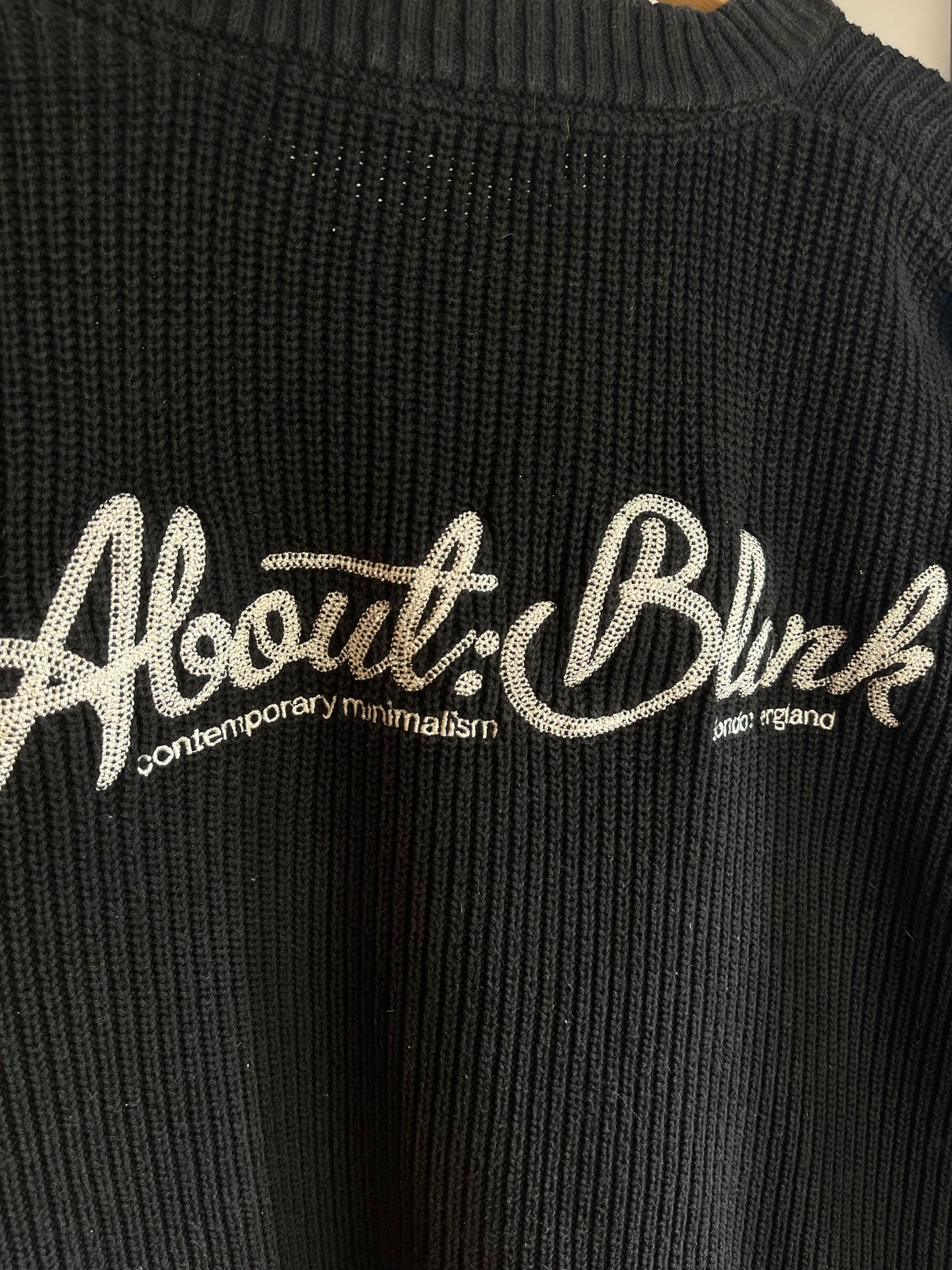About:Blank Black Knit - XL
