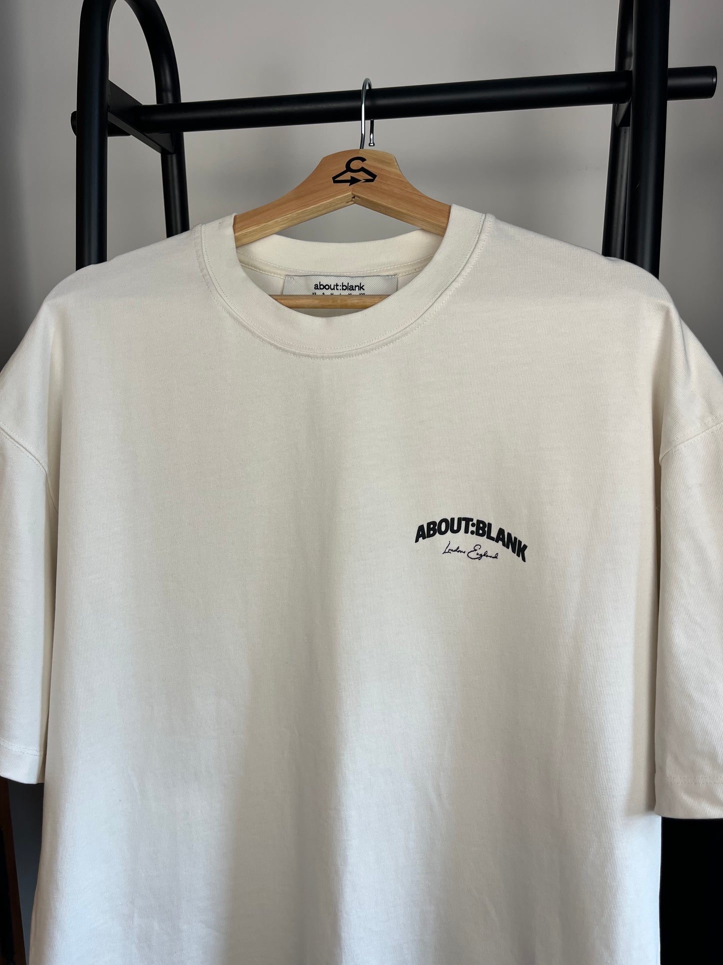 About:Blank Cream T-Shirt - Medium