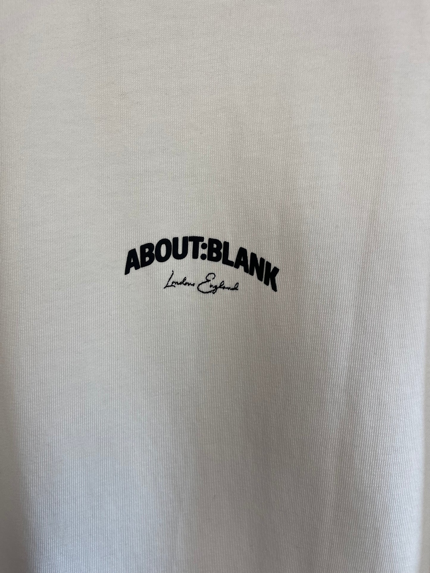 About:Blank Cream T-Shirt - Medium