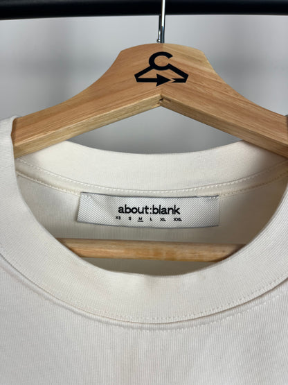 About:Blank Cream T-Shirt - Medium