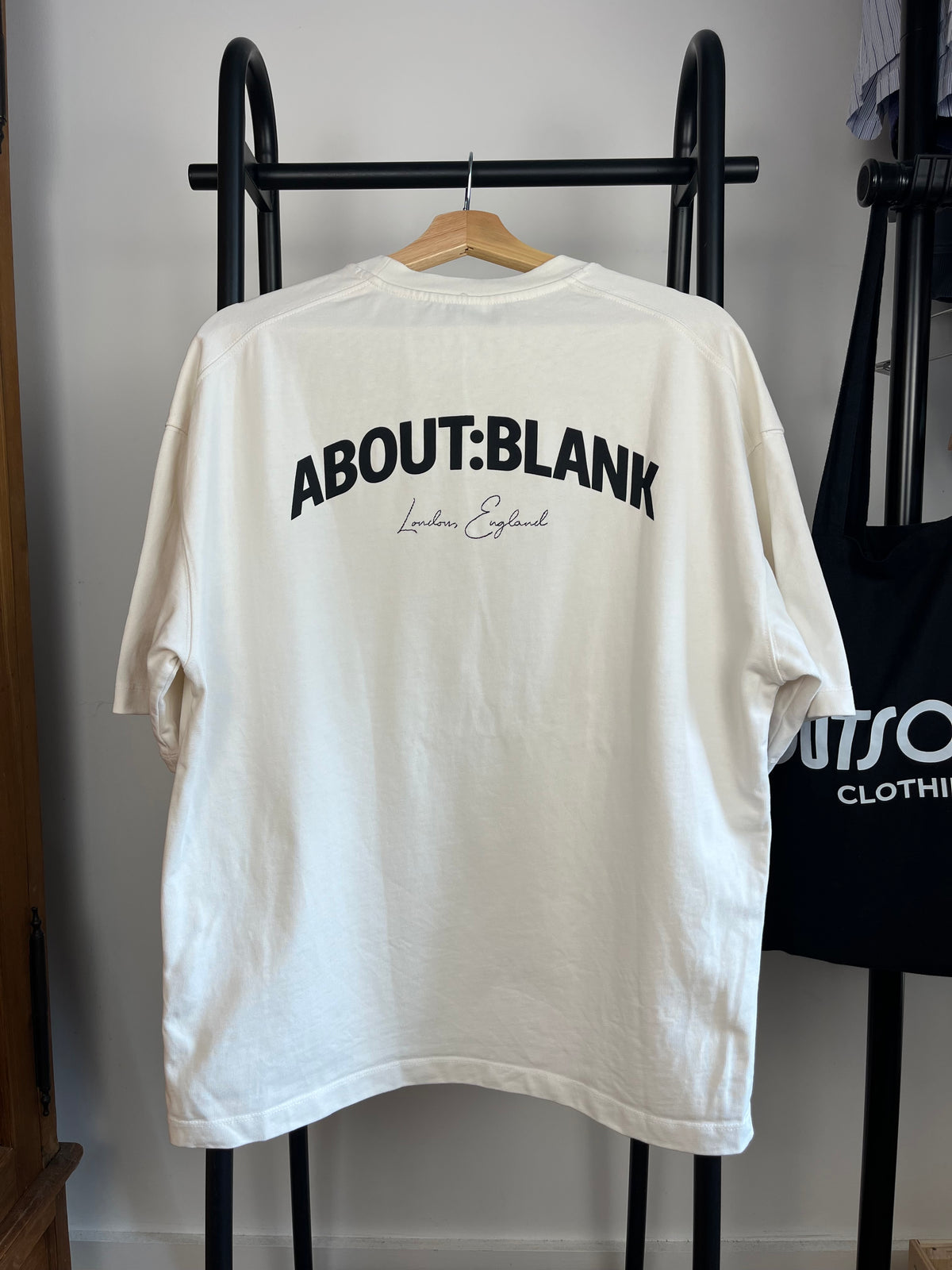 About:Blank Cream T-Shirt - Medium