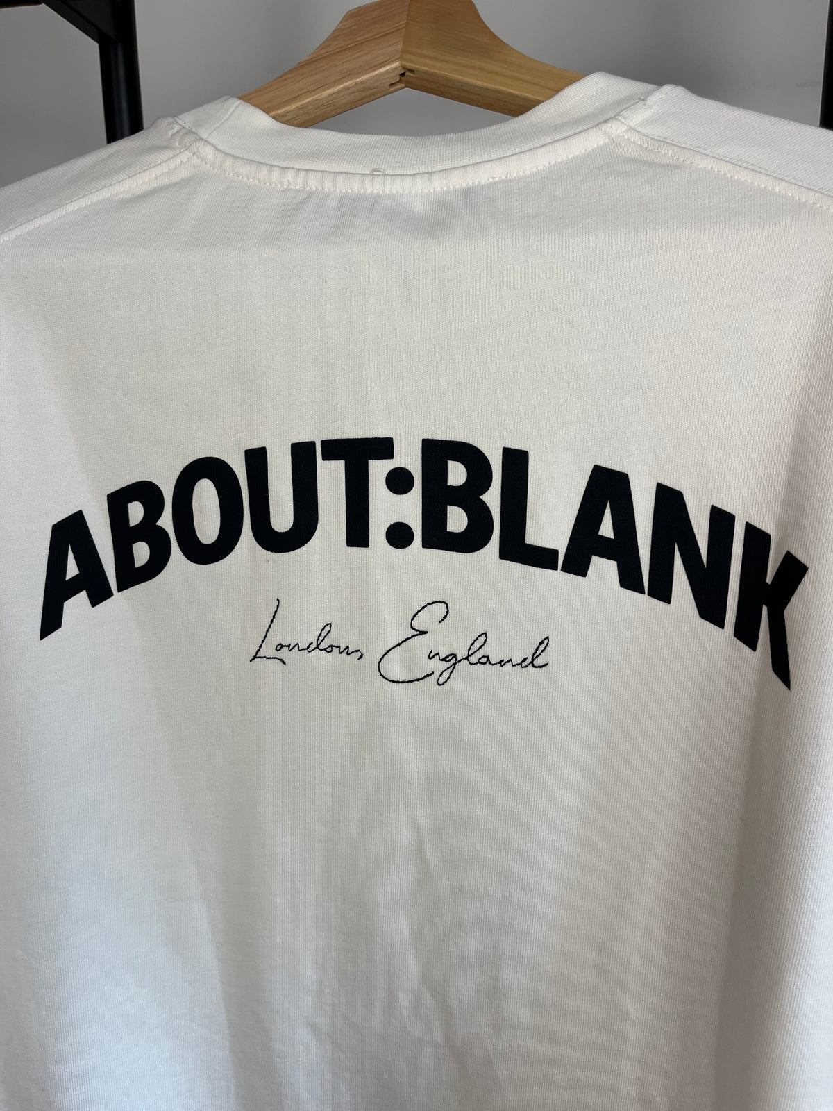 About:Blank Cream T-Shirt - Medium