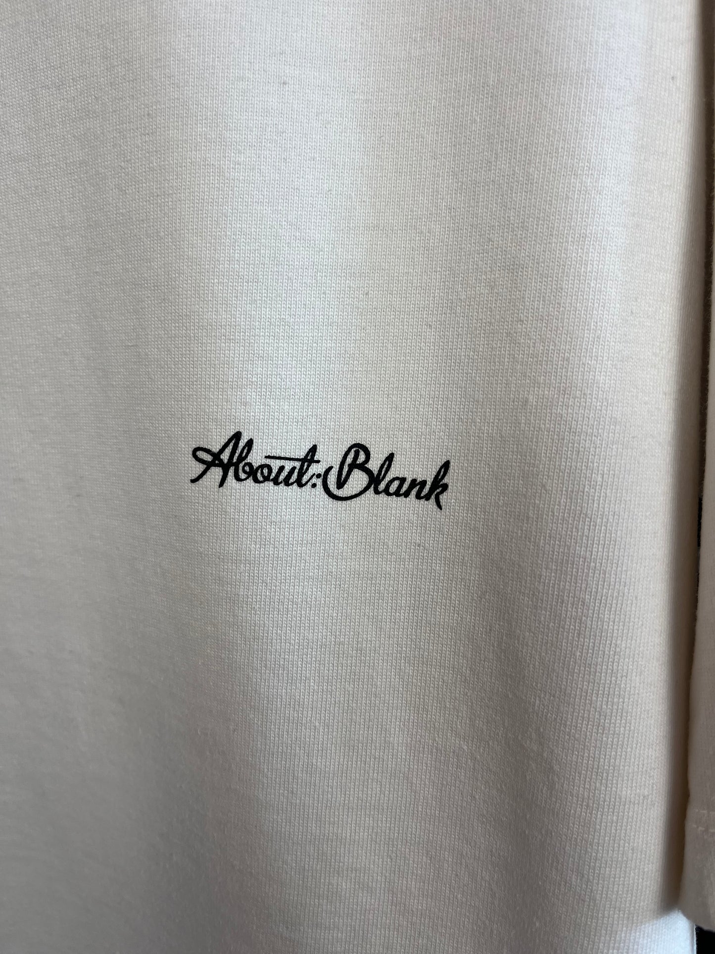 About:Blank Off White T-Shirt - Large