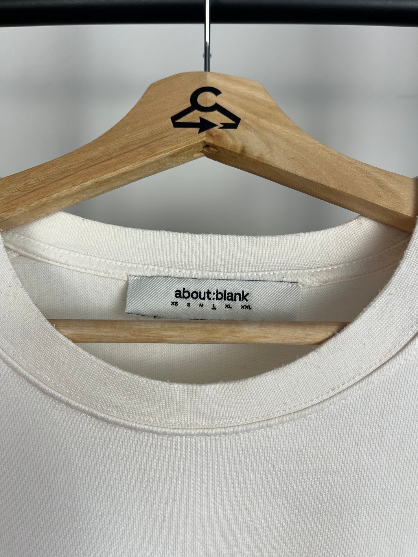 About:Blank Off White T-Shirt - Large