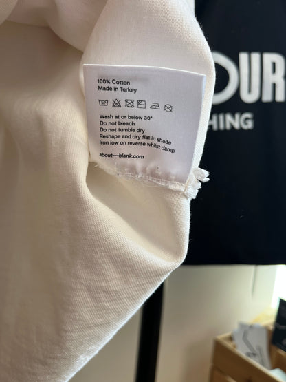 About:Blank Off White T-Shirt - Large