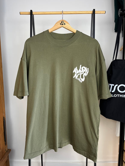All Saints Khaki T-shirt - Medium