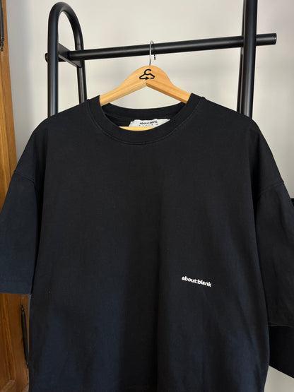 About:Blank Black T-Shirt - XL