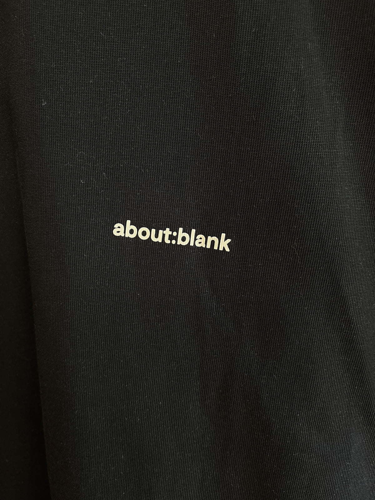 About:Blank Black T-Shirt - XL