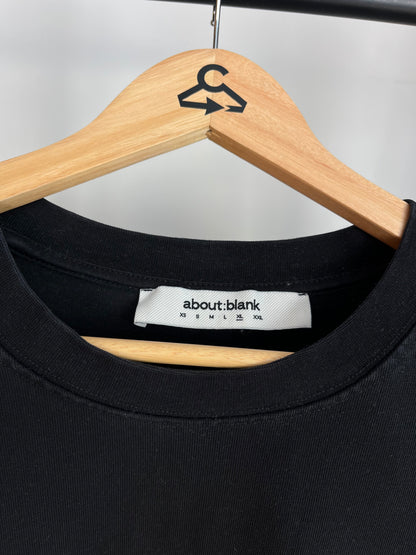 About:Blank Black T-Shirt - XL