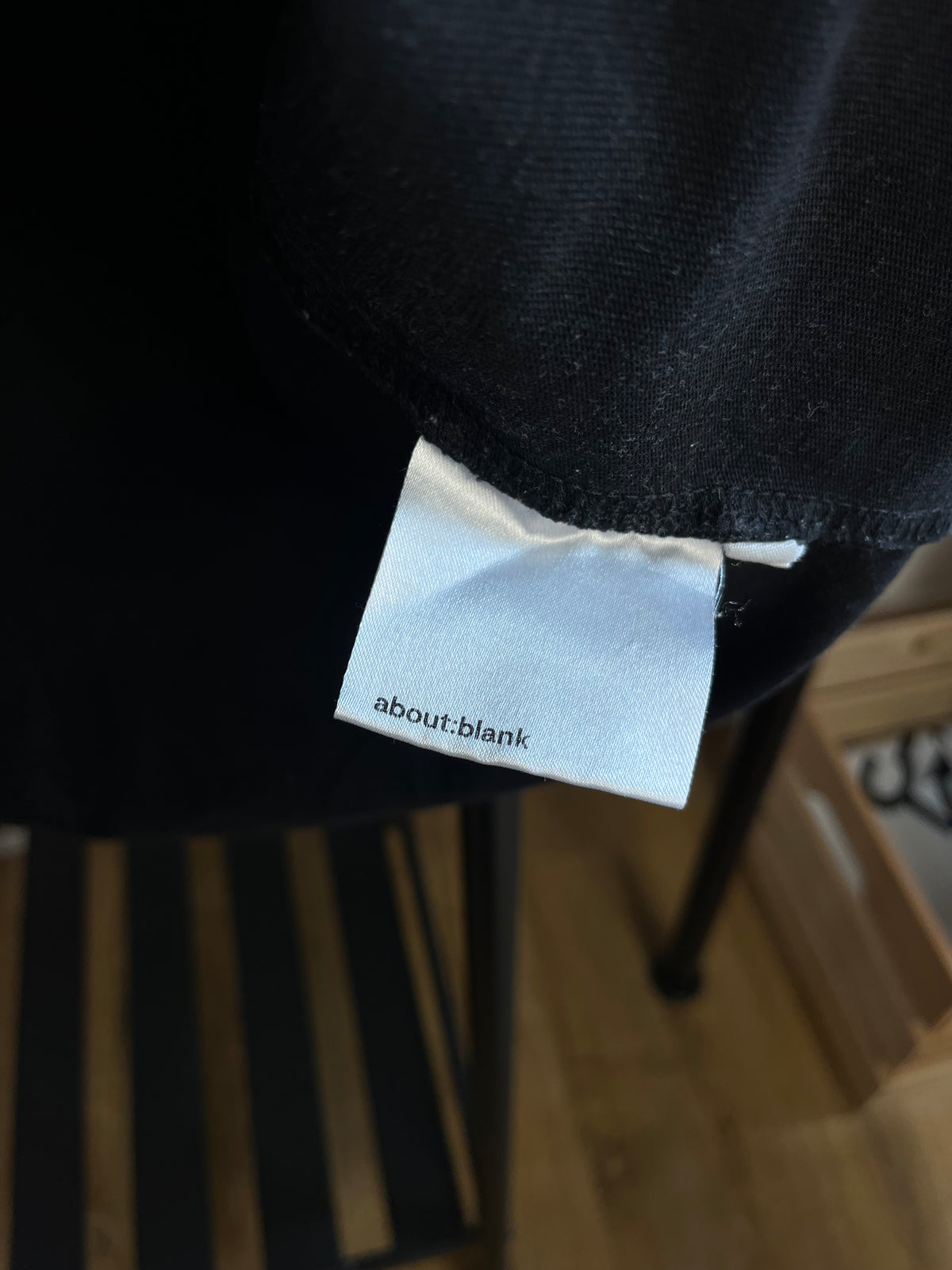 About:Blank Black T-Shirt - XL