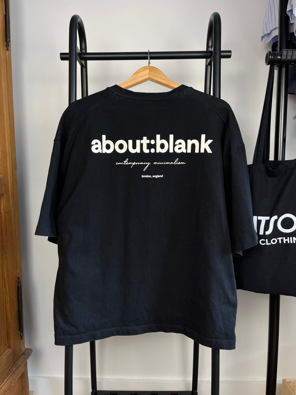 About:Blank Black T-Shirt - XL