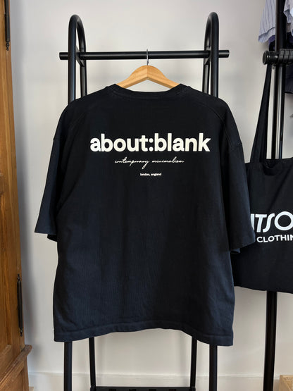 About:Blank Black T-Shirt - XL