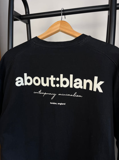 About:Blank Black T-Shirt - XL