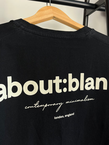 About:Blank Black T-Shirt - XL
