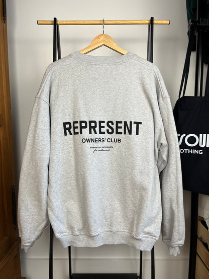 Represent Grey Sweatshirt - Medium