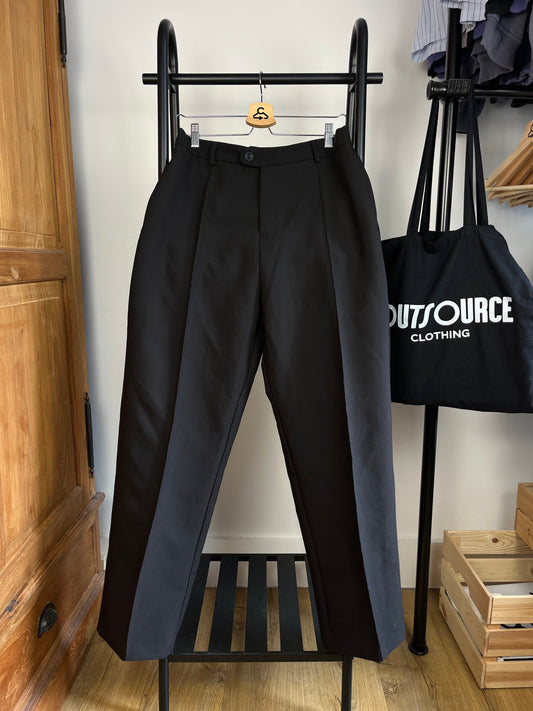 About:Blank Black Pleated Trousers - Medium