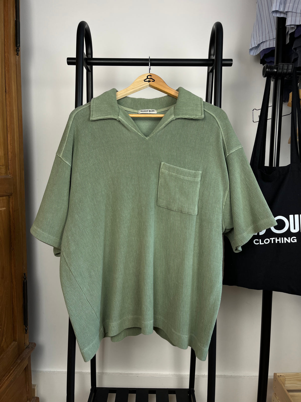 Illicit Bloc Green Polo - Medium